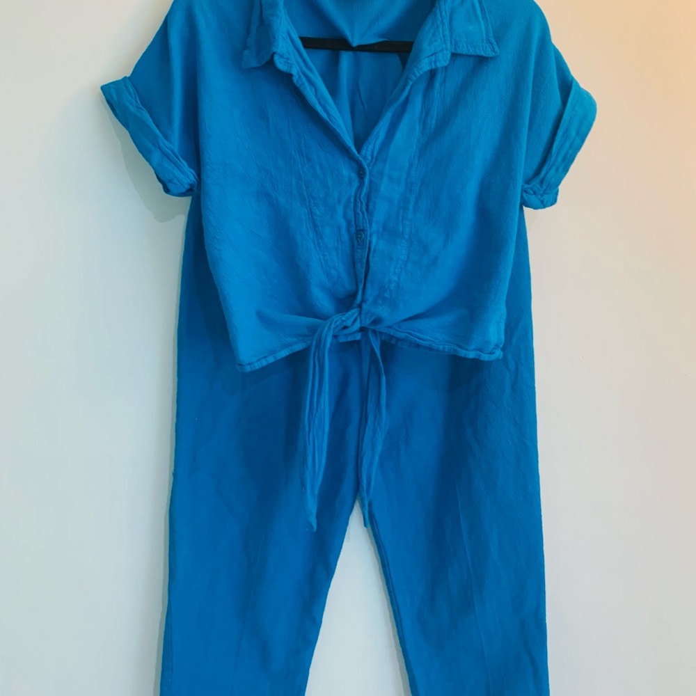 100% cotton 2 piece matching set